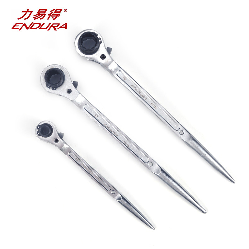 力易得工具尖尾棘轮扳手E2721/E2722/E2723/E2724/E2725/E2726