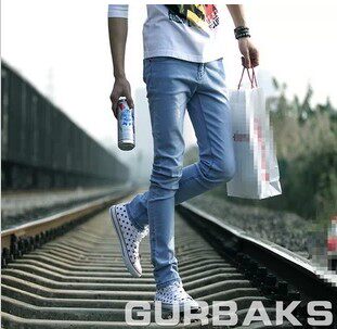 Jeans pour adolescent pieds Slim pour Quatre saisons - Ref 1470274 Image 1