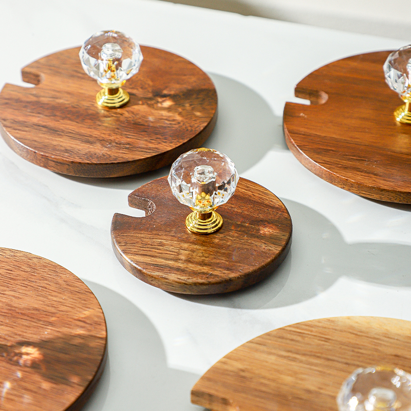 相思木杯盖防尘防霉大口径茶杯盖