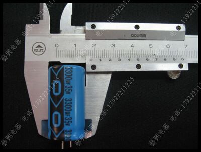 35v3300uf 35V3300UF 电解电容 体积18*35 18X35　10个＝15元