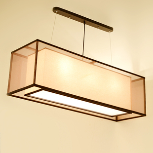 现代新中式 客厅餐厅书房仿古铁艺酒店吧台吊灯复古餐厅灯具 美式