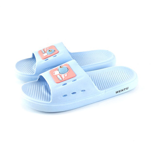 越南温突情侣卡通拖鞋女家居夏浴室洗澡凉拖简约男软底防滑一字拖