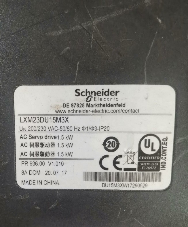 LXM23DU15M3X施耐德驱动  拆机议