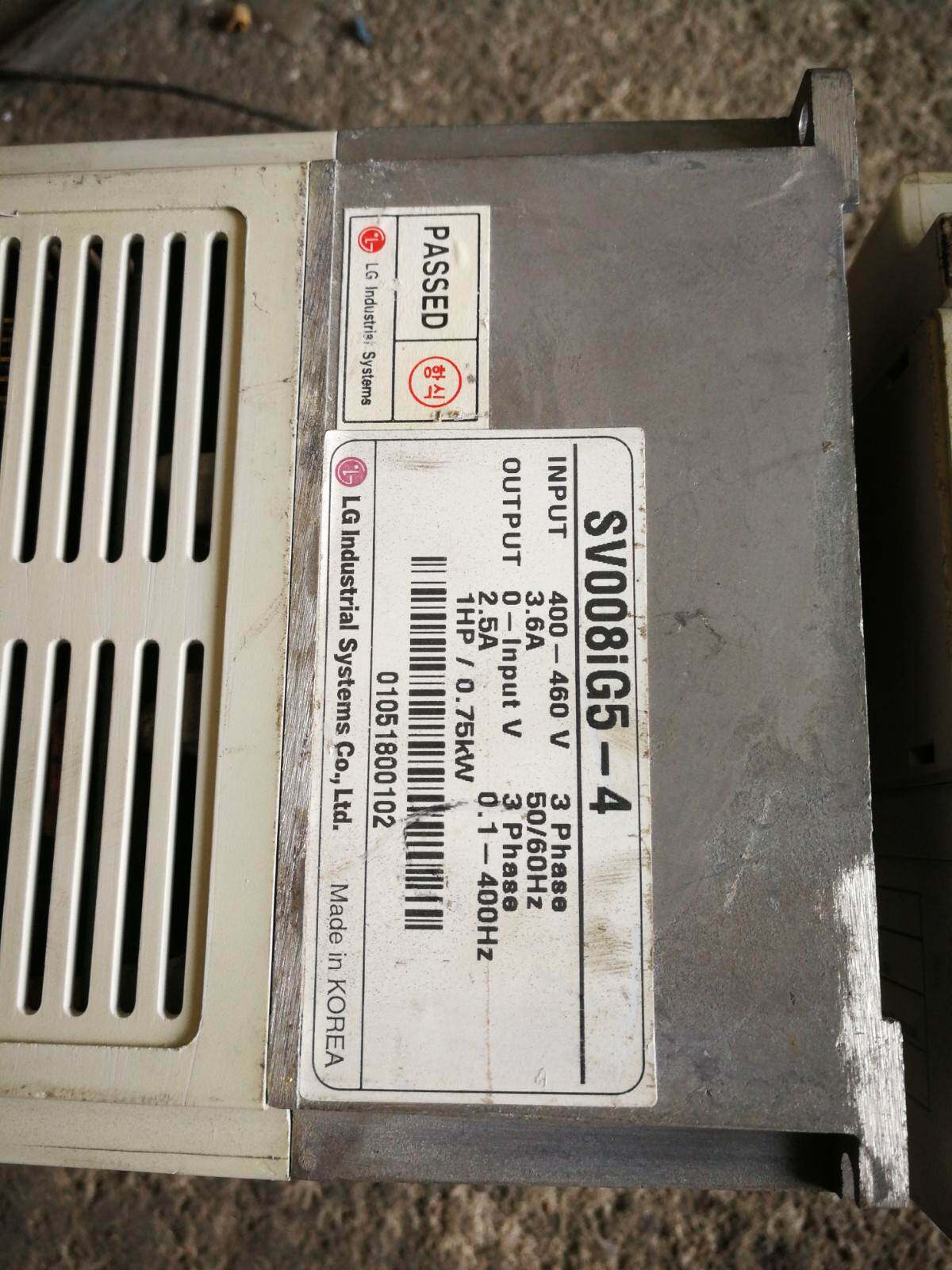 拆机lg ls变频器sv008ig5-4 0.75kw 380v原装无修包好议价