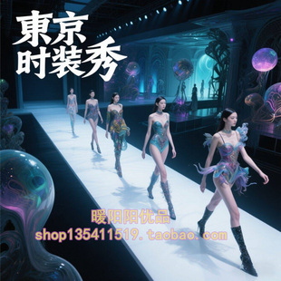 siuf模特时装泳装秀东京2010-2023国内外亚洲潮流T台视频素材