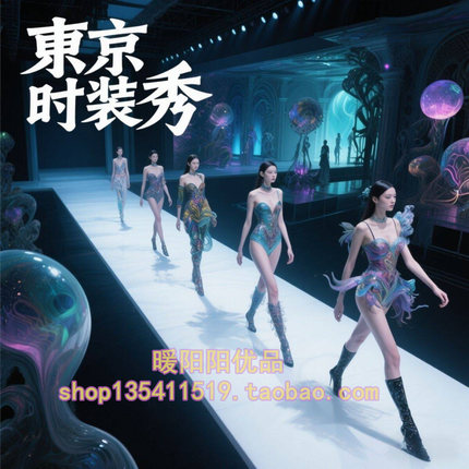 siuf模特时装泳装秀东京2010-2023国内外亚洲潮流T台视频素材