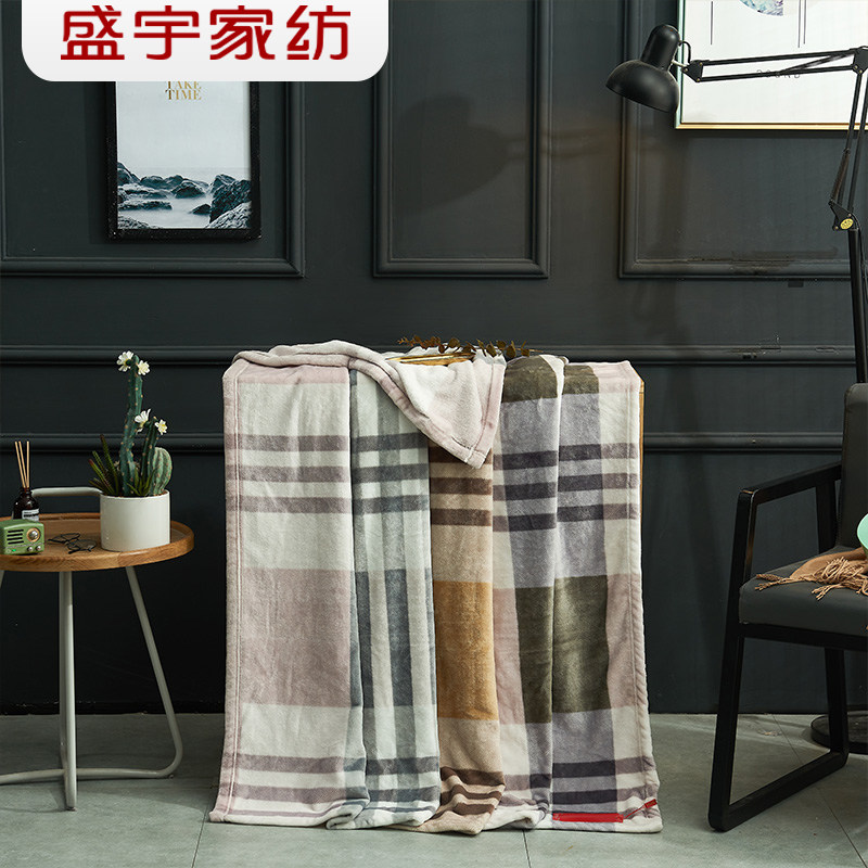 冬季加厚保暖宿舍单人绒毛毯