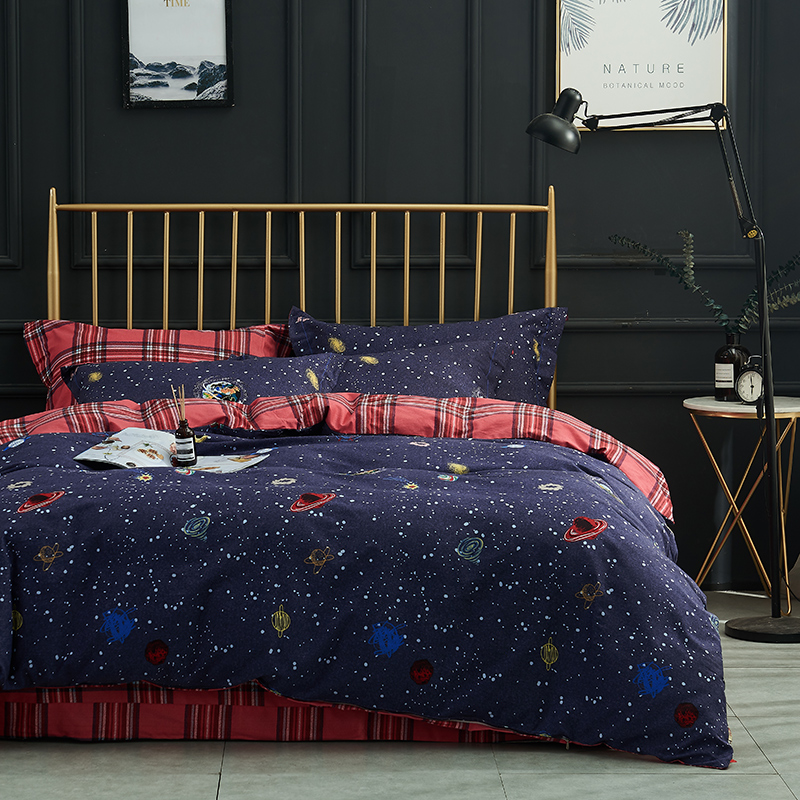 盛宇家纺全棉加厚磨毛四件套