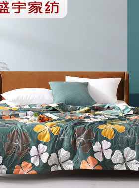 盛宇花卉空调被可水洗夏凉被双人夏季薄款被子被单人学生宿舍被芯