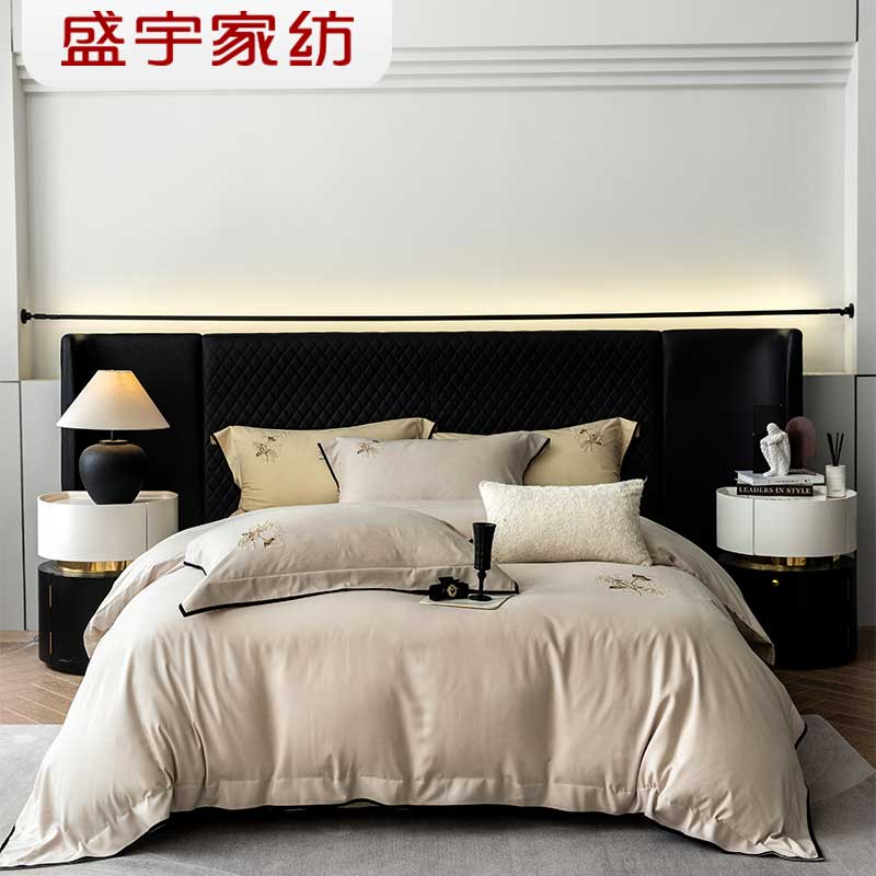 盛宇家纺 2025秋冬新品 超感羊绒绣花床单四件套 180*200 贝拉