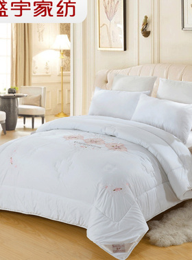 盛宇家纺床上用品全棉绣花保暖被芯春秋四季通用单人双人被子锦绣