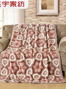 盛宇家纺  珊瑚绒盖毯单人双人薄毯子空调毯简约盖毯