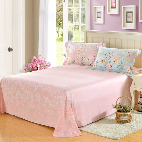 盛宇 Летний двусторонний комплект, шелковистое покрывало, простыня, пододеяльник, 4 предмета, европейский стиль, 1.5м