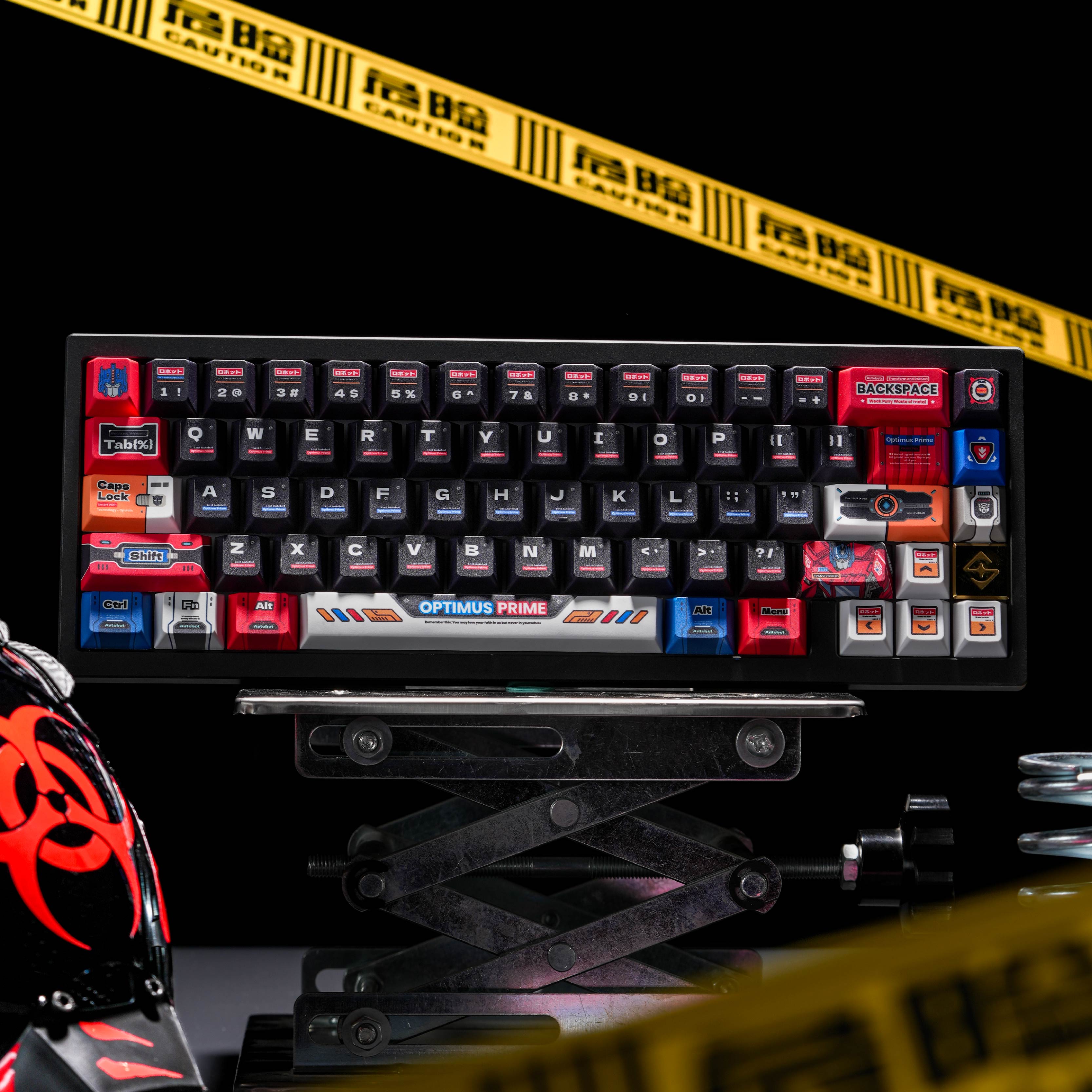 擎天柱原厂键帽PBT五面热升华