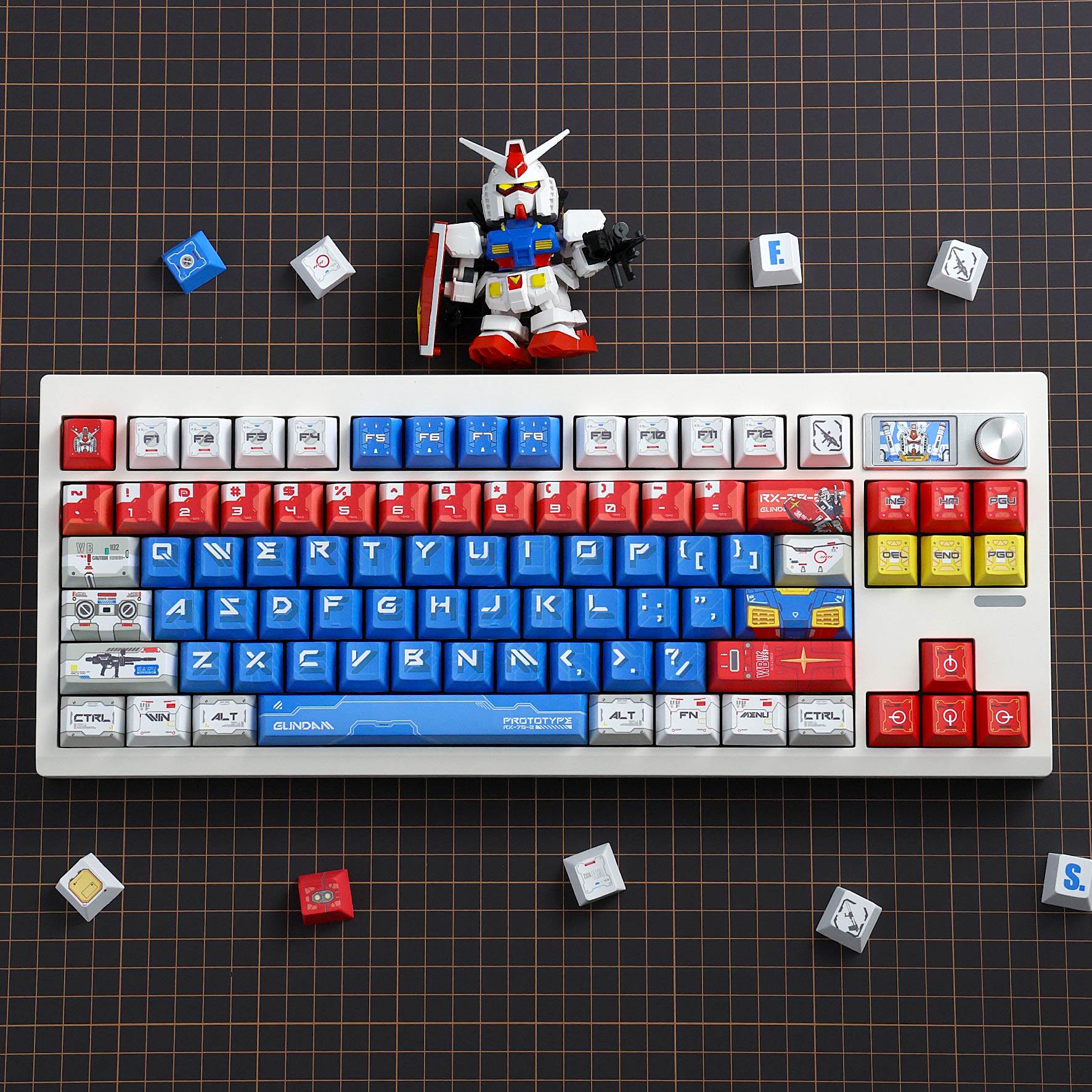 高达键帽男生机械机甲风个性原厂PBT热升华客制化机械键盘帽75 