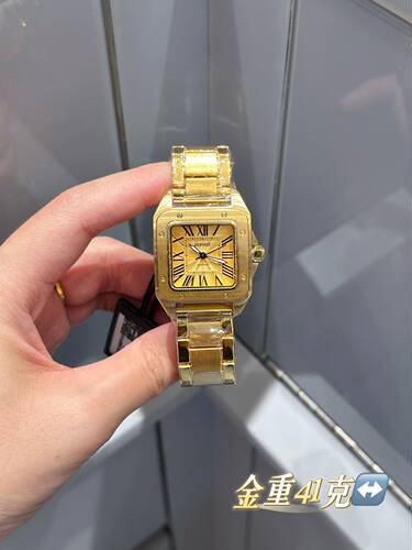 足金999宇珀黄金手表女表送女友礼物