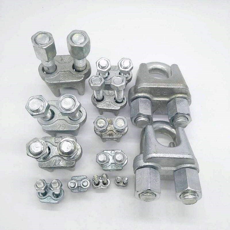 钢丝绳卡扣紧固固定钢丝绳紧固夹头u型夹锁扣定位卡扣配件夹头