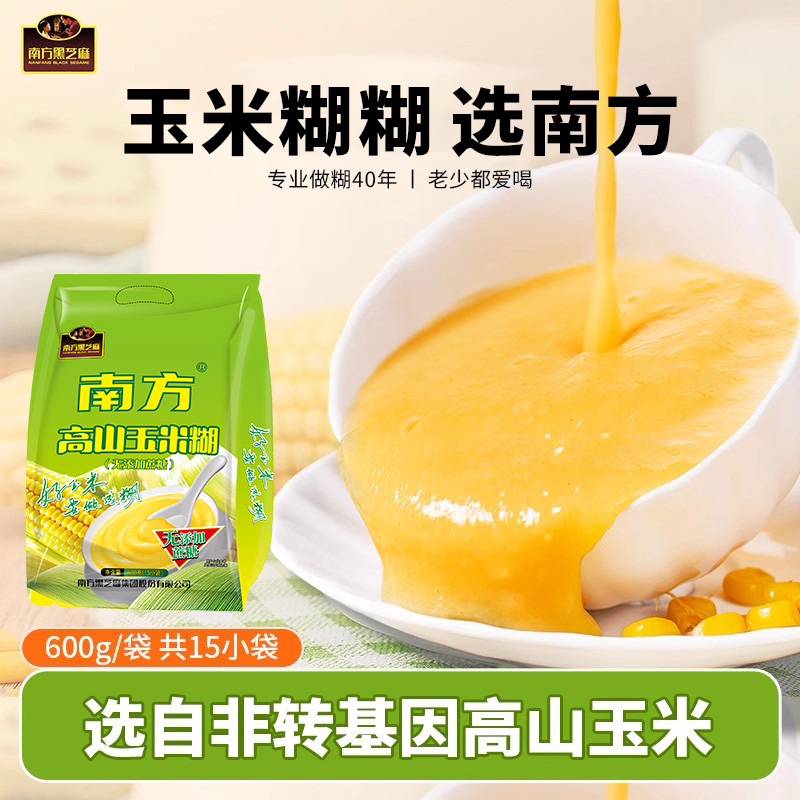 南方高山玉米糊速食粥600g粗粮