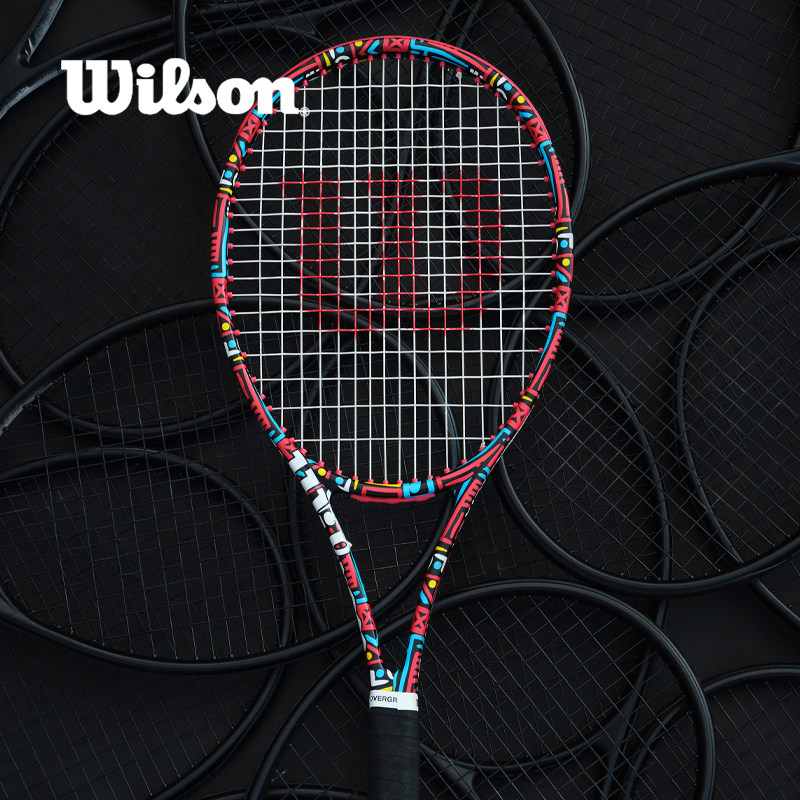 Wilson威尔胜布里托Britto波普联名涂鸦网球拍碳素单人专业套装,运动/瑜伽/健身/球迷用品,网球拍,淘宝优惠券,粉丝福利购,淘宝优惠卷