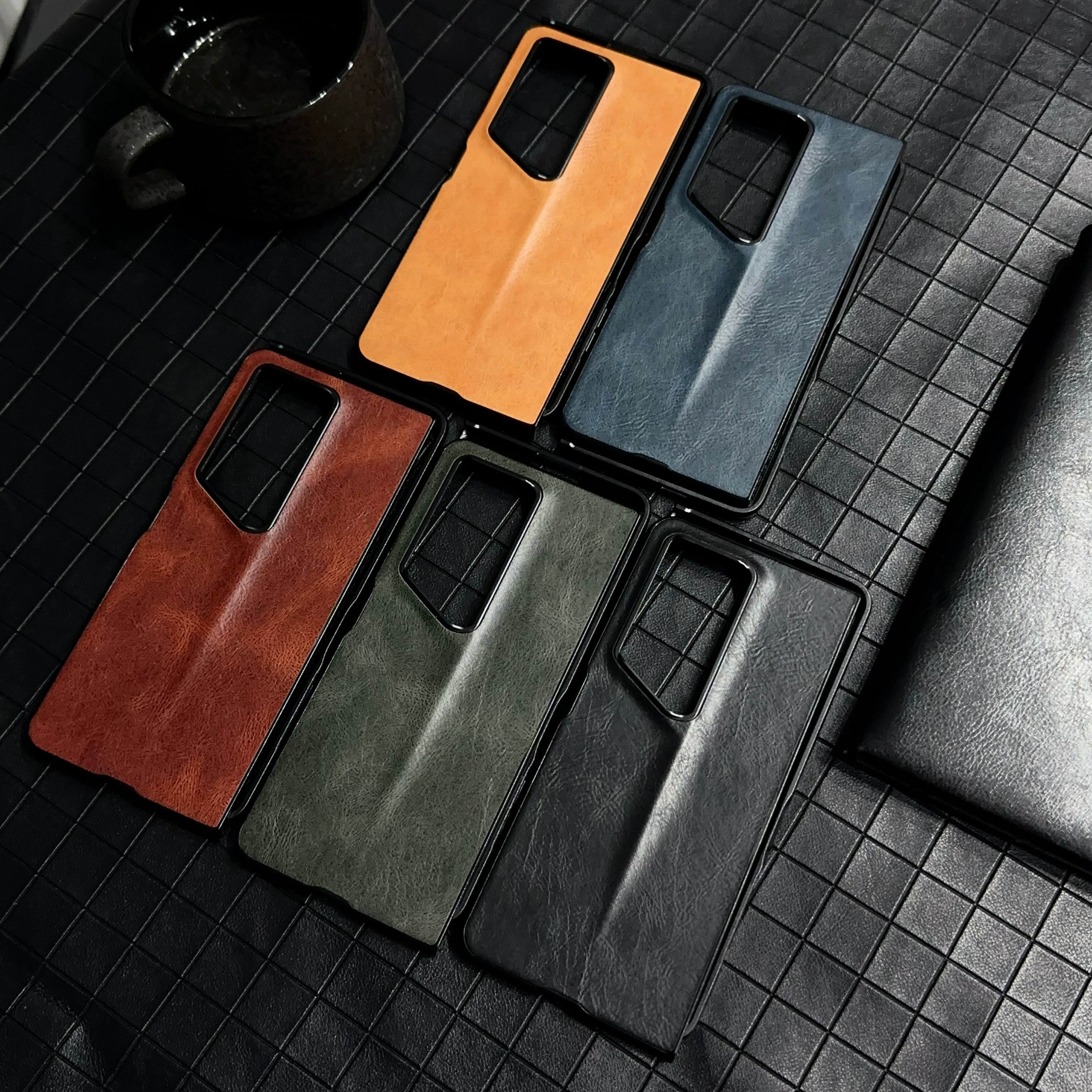 适用荣耀Magic V2 RSR保时捷设计手机壳折叠屏新款magicv2rsr皮纹magic rsr疯马纹保护套官方超薄全包外壳硬