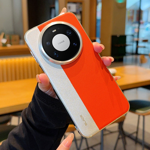 适用华为mate80Pro手机壳高级感mate80promax素皮防摔mate80轻奢拼接皮纹男女电镀金属大孔银边软的高档新款