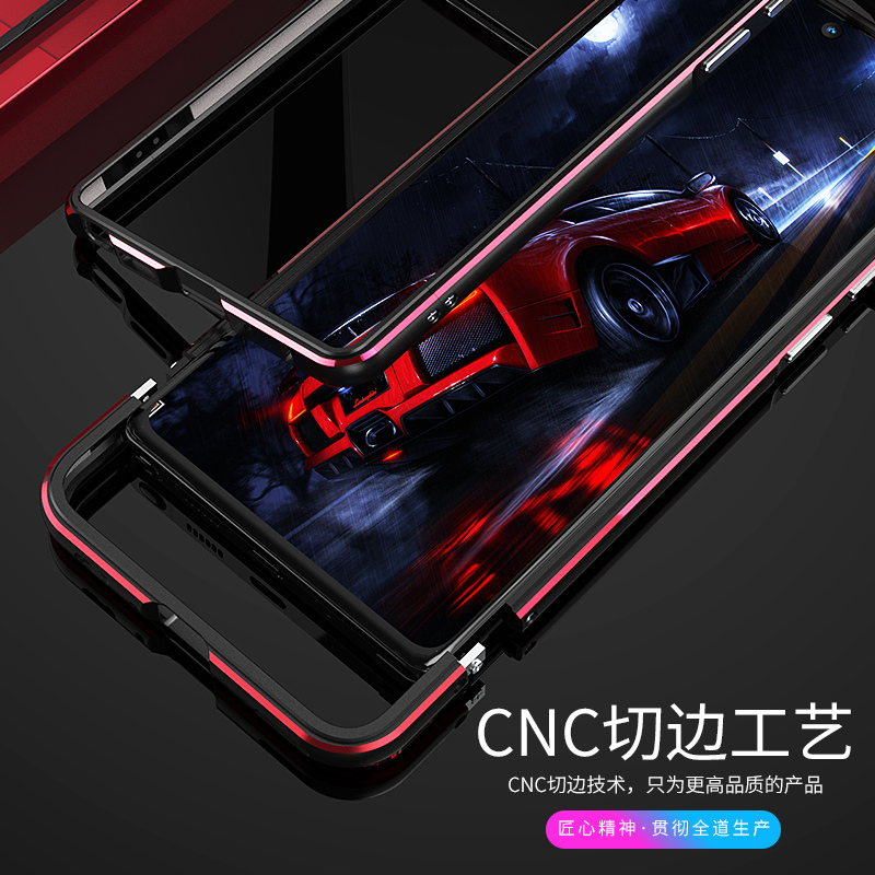 适用三星note20手机壳金属边框式Note20ultra超薄精孔防摔N20u透气散热Galaxy全包边简约时尚裸机边框硬壳