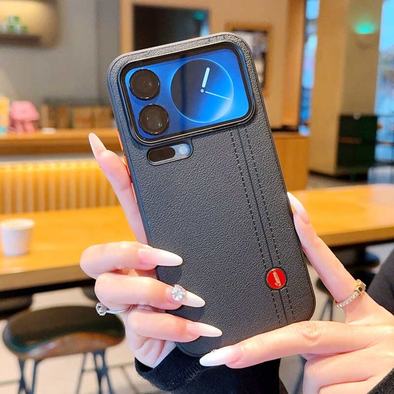 素皮适用小米17pro手机壳新款皮纹米17promax金甲徕卡线纹轻奢17PRO防摔保护套mi17磨砂简约5g商务男款高级感