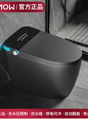 彩色智能马桶枪灰色全自动虹吸泡沫盾一体式智能坐便器无水压限制