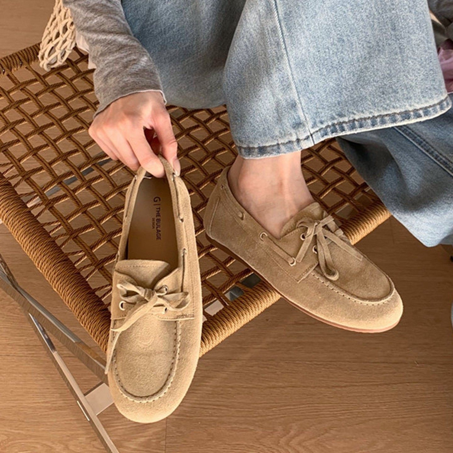 复古舒适平底磨砂皮单鞋女2026春季新款韩版百搭小皮鞋系带袋鼠鞋,女鞋,勃肯鞋/软木鞋,淘宝优惠券,粉丝福利购,淘宝优惠卷