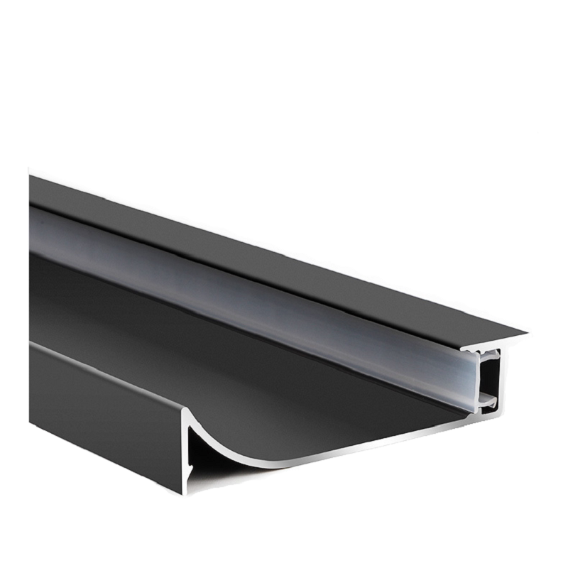 led踢脚线灯铝槽黑白地角线条灯智能客厅卧室线形灯带嵌入式灯槽