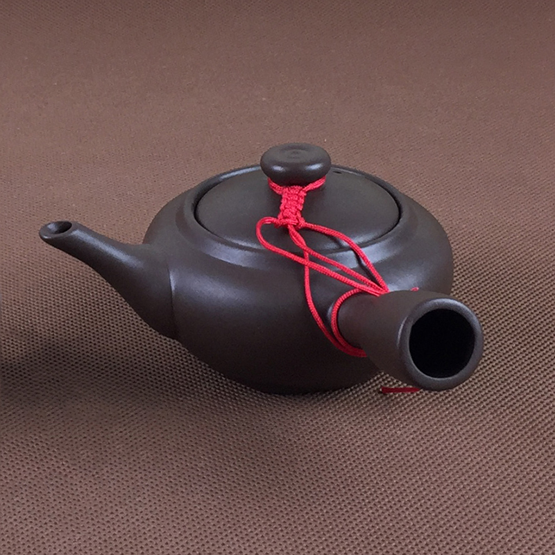 紫砂侧把单柄茶壶日式家用过滤网