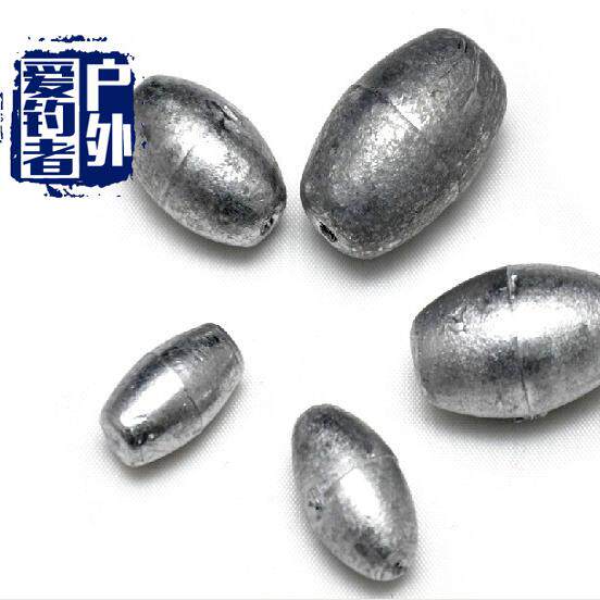 通心垂钓铅坠远投铅球锡坠子中通坠一体成形子弹铅橄榄形