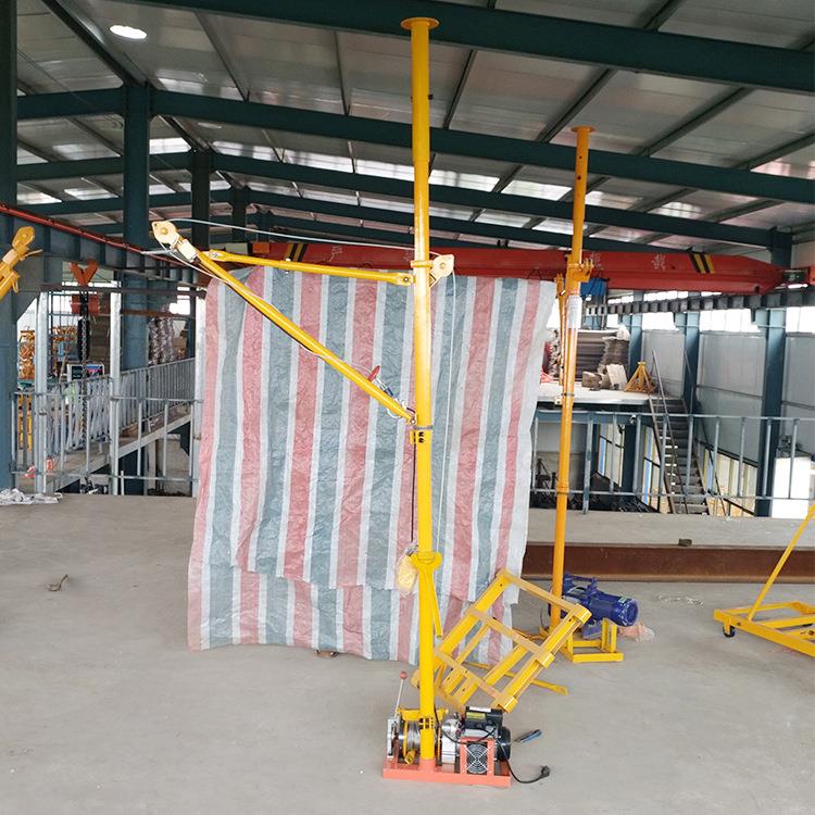 室内折臂吊运机家用上料机提升机起重机小楼微房型型吊534吊沙机