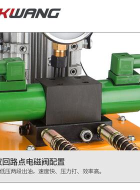 ZZCB6-5-AC-B6-5ABS6电动泵压3KW 双电磁液阀脚踏泵保压双回路油