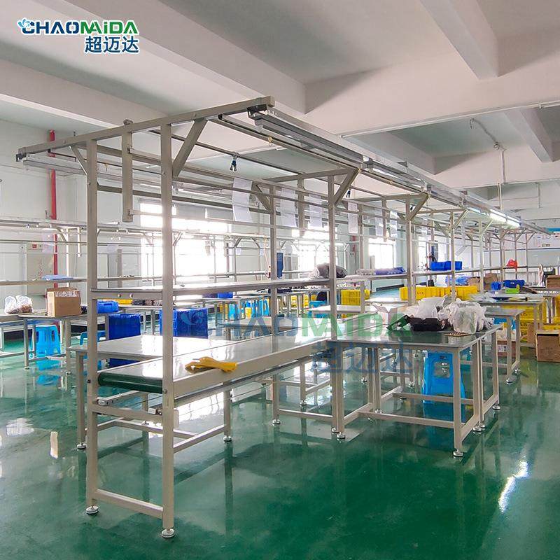 皮配带输送线流水线家电饮水机装家厂双CM-SBGZT边独立工作台 飞