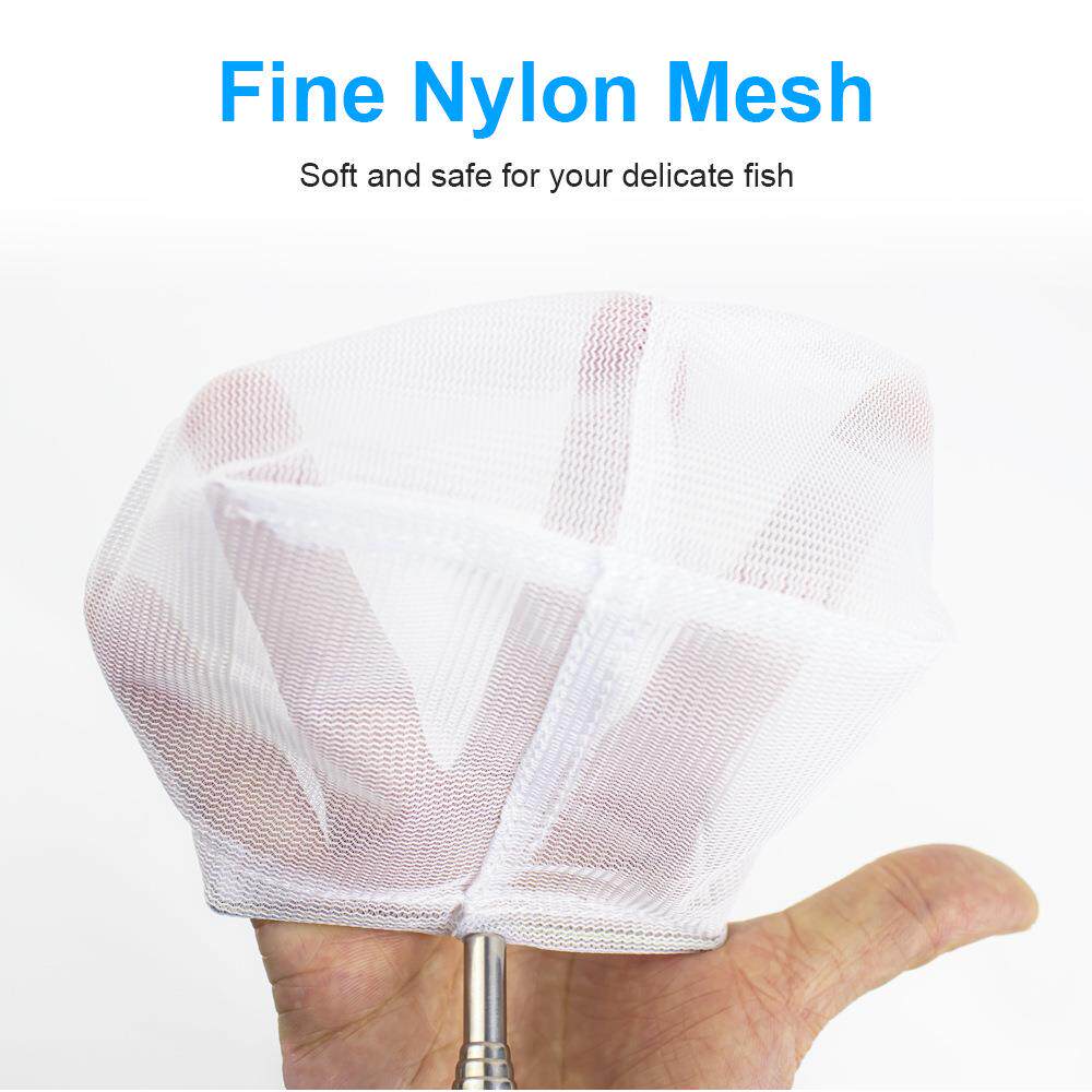 小型鱼缸配 水族器渔材BXGYL 不锈钢伸鱼捞 伸缩缩杆立体鱼捞件网