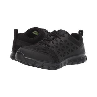 代购 防滑透气减震防静电黑色网面材质 Reebok锐步女士工作鞋