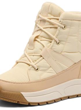 代购SOREL女士雪地靴保暖防滑轻便吸震系带中筒防水加厚冬季户外