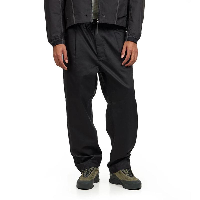 代购Goldwin男士休闲裤舒适保暖黑色直筒通勤休闲长裤百搭简约