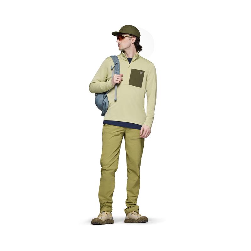 代购NORRONA男士抓绒衣透气防异味防晒户外上衣立领长袖中层衣物