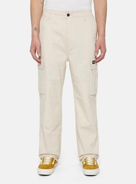 代购Dickies男士休闲裤耐磨实用米色直筒户外日常工装裤百搭简约