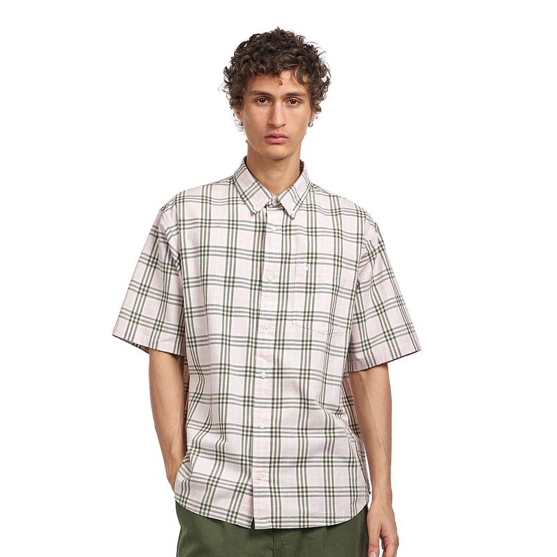 CARHARTT WIP男士衬衫透气抗皱棉质格纹休闲日常衬衣爆款