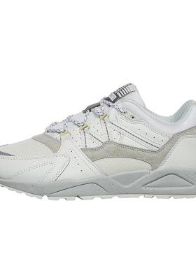 代购Karhu男士跑步鞋透气缓震耐磨轻便白色灰色拼接网布材质