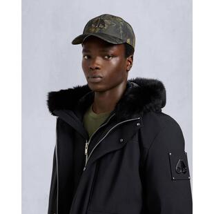 代购MOOSE KNUCKLES慕斯纳可兹男士帽子调节防风迷彩皮革户外