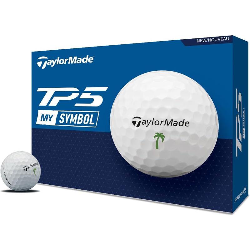 泰勒梅Taylormade高尔夫球TP5 My Symbol渐进结构高速缓震12颗装