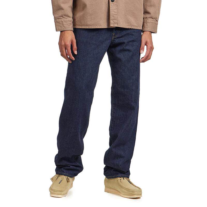 代购Edwin Kurabo男士牛仔裤耐用耐磨深蓝宽松日常男装复古日系