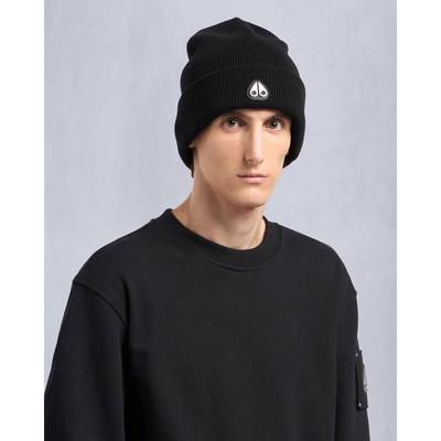代购MOOSE KNUCKLES慕斯纳可兹男士帽子保暖防寒黑色冬季户外
