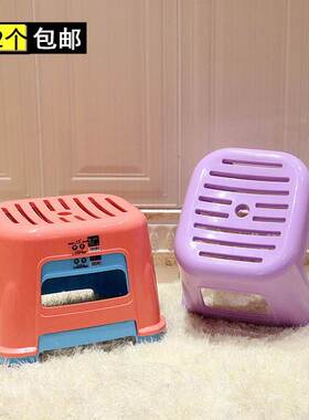 洗澡矮子小塑料浴室滑卫间防登子凳家用椅子113厕所淋浴房生加厚l