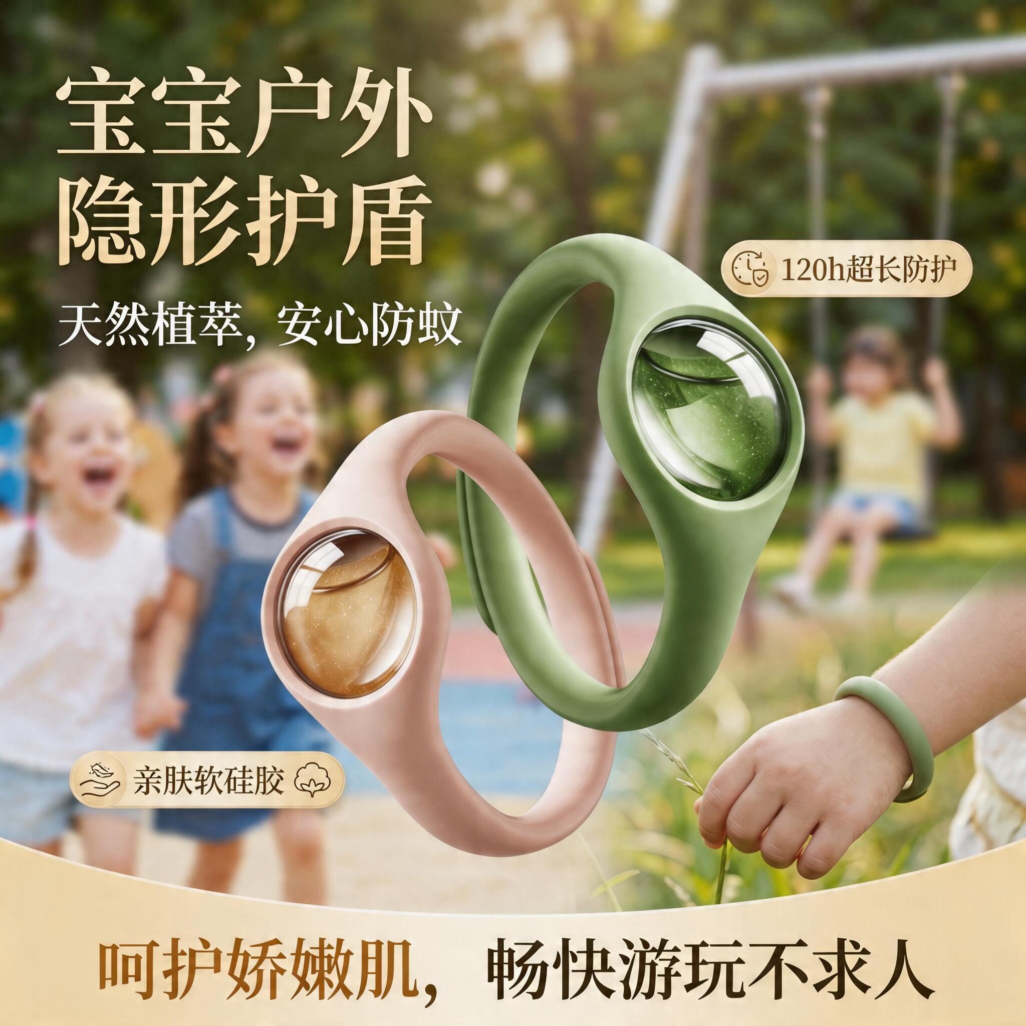 强效驱蚊手环儿童学生户外专用防蚊虫叮咬神器成人女士随身手环