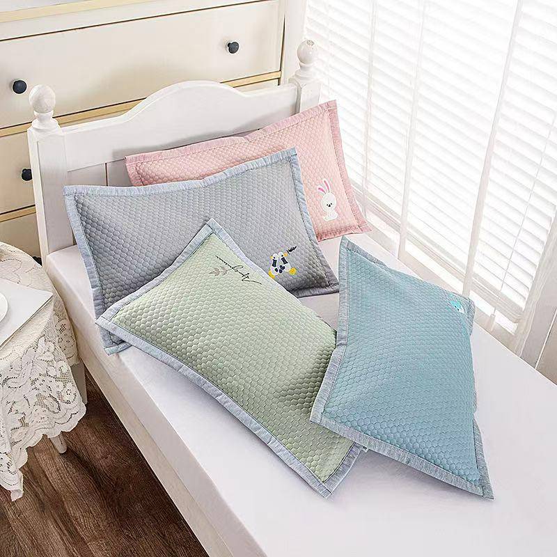 夏季冰丝荞麦枕头枕芯儿童枕套冰豆豆宝宝透气婴儿凉席枕头套夏天